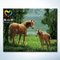 Diy animal oil painting for kids unique gift