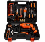 102-Piece Household Tool Kit with Impact Drill – Complete Home & DIY Tool Set