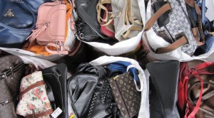 Used handbags and belts