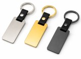 Premium Leather Rectangle Keychain – Custom Promotional Key Ring for Business & Persona...