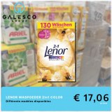Lenor 2 in 1 Color Wash Powder Golden Orchid 8.45 kg / 130 Wash