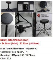 Drum Stool / Seat / Stand - stocklots