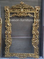 Antique french gold mirror frame