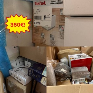 350 €/pallet Mixed stock pallets from German marketplaces, 60–70 pcs., Category A/B/C...