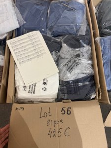 €425 for 81 branded clothing items in a mixed lot, only €5.25/piece, category A/B/C, ap...