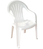 White Plastic Chairs Indoor and outdoor