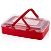 Herzberg HG-L719: Single-Tier Takeaway Pastry Carrying Box Red