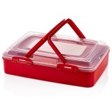 Herzberg HG-L719: Single-Tier Takeaway Pastry Carrying Box Red