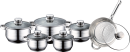 Royalty Line RL-1231: 12 Pieces Cookware Set with Glass Lid