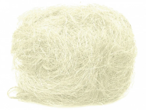 Natural white sisal fiber