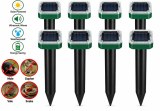 Solar-Powered Snake & Rodent Repeller – Outdoor Ultrasonic Pest Repellent Stake