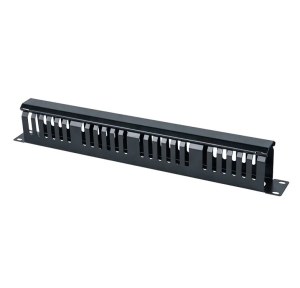 Professional 1U Metal Cable Manager — Rack-Mount Cable Organization for Data Centers ...