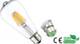ST64 6W LED Filament lights 6W Dimmable LED Light Bulb