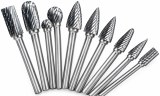 Tungsten Carbide Rotary Burr – Pointed Cone 3 × 6mm with 3mm Shank