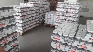 Destockage de nutella 750g en gros Palette de 768 pots de nu