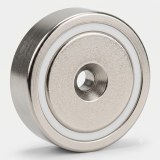 Neodymium Pot Magnet 42 × 8 mm – 51.96 kg Pull Force, 80°C Operating Temperature