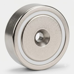 Neodymium Pot Magnet 42 × 8 mm – 51.96 kg Pull Force, 80°C Operating Temperature